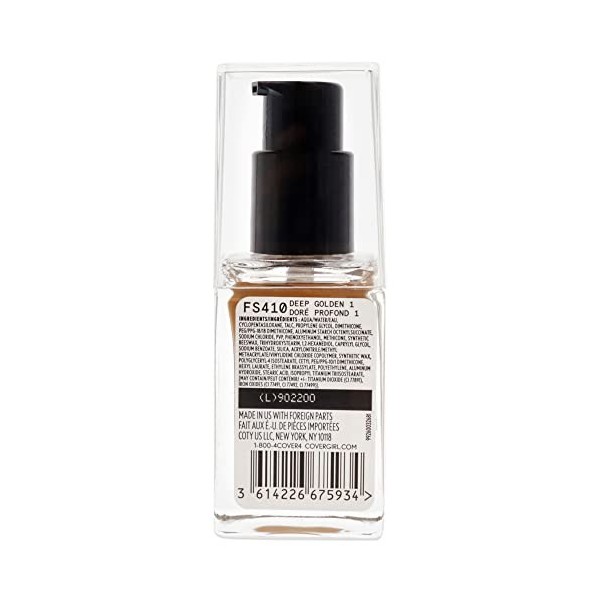 CoverGirl Full Spectrum Matte Ambition All Day Liquid Foundation - 1 Deep Golden For Women 1 oz Foundation