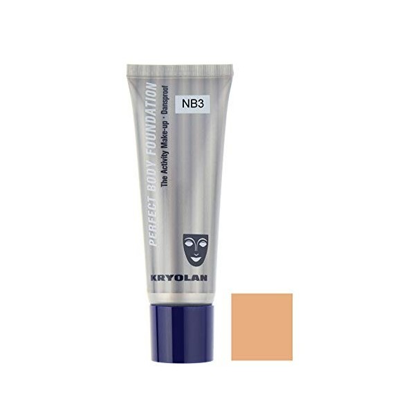 Kryolan Perfect Body Foundation 50 ml deckendes étanche wischfestes professionnelle Make Up