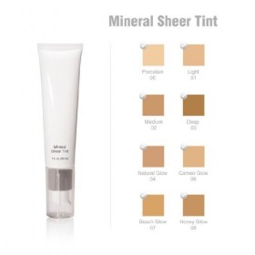 Mineral Sheer Tint Foundation Spf 20, New Makeup Tinted Moisturizer Natural Glow - 1 fl oz by Beauty Basics