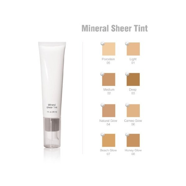 Mineral Sheer Tint Foundation Spf 20, New Makeup Tinted Moisturizer Natural Glow - 1 fl oz by Beauty Basics