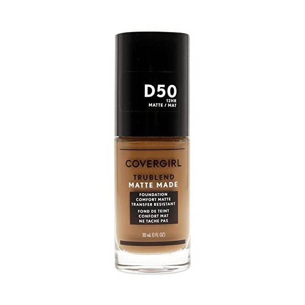 CoverGirl TruBlend Matte Made Liquid Foundation - D50 Deep Golden For Women 1 oz Foundation