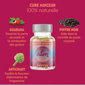 NONNA LAB - Slim - Brûleur De Graisses - Complément Alimentaire - Perte De Poids & Elimination - Vegan & 100% Natuel - Labo F