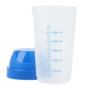 Haowul 2pc 300 Bouteille De Shaker Transparent Créative Milkshake Protéine Poudre De Mélange Bouteille Shake Tasse De Bouteil