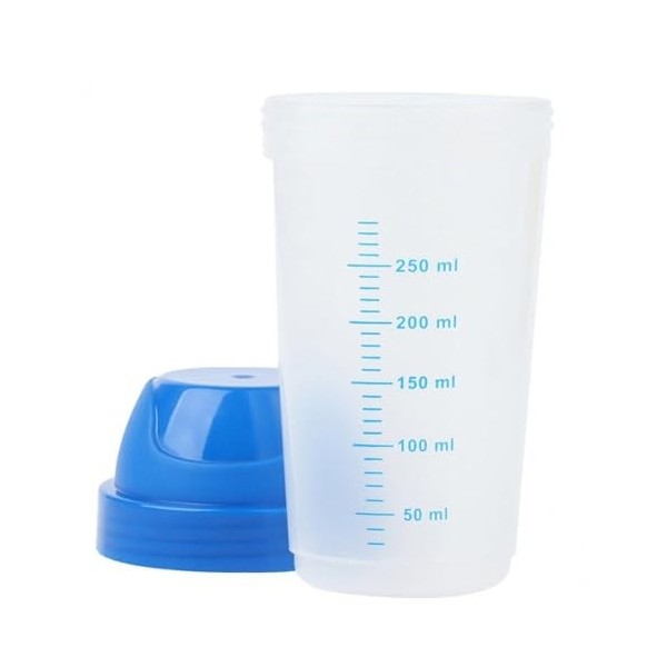 Haowul 2pc 300 Bouteille De Shaker Transparent Créative Milkshake Protéine Poudre De Mélange Bouteille Shake Tasse De Bouteil
