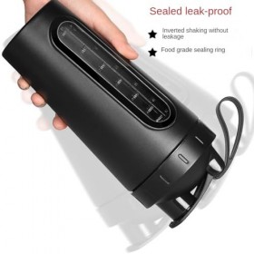 Knnuey Bouteilles Shaker pour Mélanges de Protéines, le Shaker en Acier Inoxydable Ne Reste Pas Froid/Chaud, Tasses Shaker en