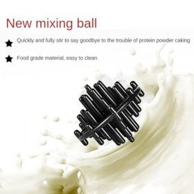 Ruuizksa Shaker pour mélanges de protéines, shaker à protéines en acier inoxydable, ne reste pas froid/chaud, gobelet en méta