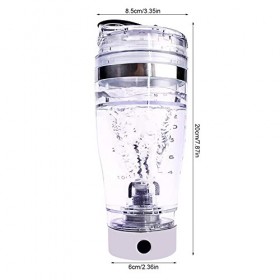 EACTEL Tasse À Mélanger Électrique, Milkshaker À Agitation Automatique, Shaker À Protéines Électrique Avec Chargement USB 450