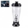 YOYIAG Bouteille de shaker électrique pour protéines - 350 ml - Shaker à protéines - Mixeur Vortex électrique portable - Rech