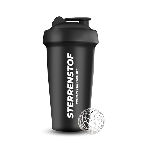 Sterrenstof Bouteille shaker de 700 ml - Sans BPA - Avec boule mélangeuse incluse - Convient pour les shakes protéinés