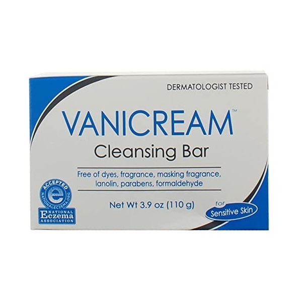 Vanicream Spécialités pharmaceutiques Bar Nettoyage pour peau sensible, 3,9 oz Paquet de 5 