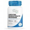 VitaminPure CREATINE MONOIDRATE MICRONIISÉE 250 Comprimés 3000mg à dose - Créatine Monohydrate Pure Pour Force, Récupération 