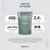 Nutri+ Créatine Monohydrate Poudre 450 g - Créatine Pure 99,9% pure - hautement dosée, ultrafine, végétalienne et neutre - Cr