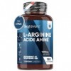 L-Arginine 180 Comprimé Pour 6 Mois 1 /Jour - Acide Aminé Essentiel Naturel Oxyde Nitrique - Sport, Pre Workout Entraînemen