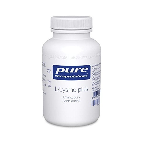 Pure Encapsulations - L-Lysine Plus 1500mg - Doelgerichte Voorziening bij Verhoogde Behoefte - 90 Capsules