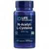 Life Extension, N-Acetyl-Cysteine NAC , 600mg Dépôt, 1 Capsule tous les 3 Jours, 60 Capsules végétalien, Testé en Laboratoir