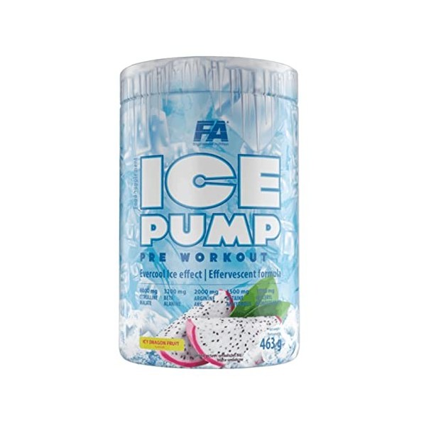 Fitness Authority FA Nutrition Ice Pump Booster | 463 g par récipient | Effet rafraîchissant pour le corps | L-Citrulline Bet