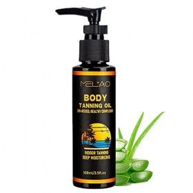 Dimweca Huile Autobronzante | 100 ML dhuile autobronzante correctrice de Couleur - Bronze Glowing Skin Tanning Oil pour Donn