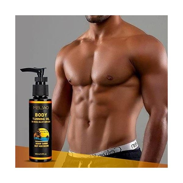 Dimweca Huile Autobronzante | 100 ML dhuile autobronzante correctrice de Couleur - Bronze Glowing Skin Tanning Oil pour Donn