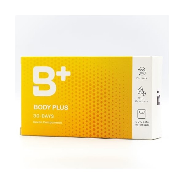 B+, Body + 30 gélules minceur | B plus pour un métabolisme normal | B + avec L-carnitine.