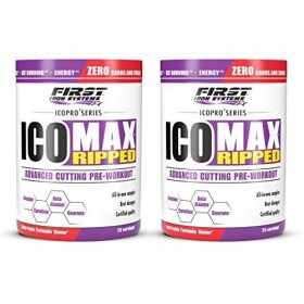 ICOMAX RIPPED Pre workout Pack 2 boites 