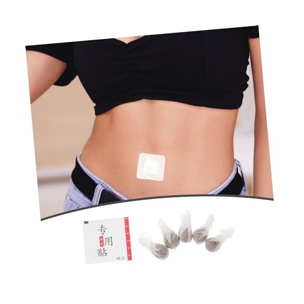 PartyKindom 180 Pièces Nombril Stickers Pâte De Nombril Timbre De Moxibustion Plâtre De Moxa Timbre Dacupuncture Patchs Nomb