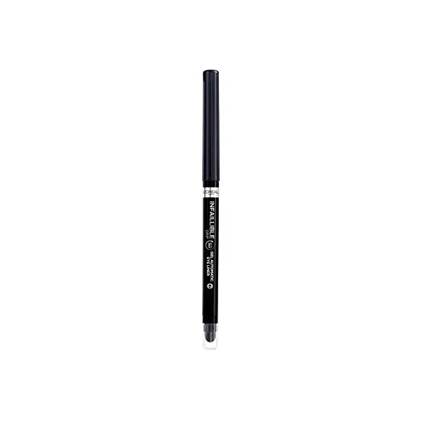 L’Oréal Paris, Crayon Eyeliner Mine Rétractable, Tracé Précis, Longue Tenue, Waterproof, Résiste aux Frottements, Sans Transf