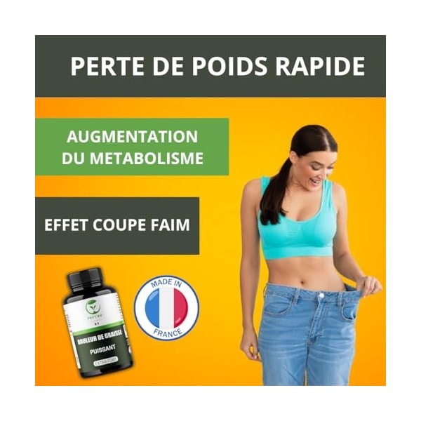 Bruleur de graisse puissant extra fort, Aide à Contrôler lappétit, Soutien perte de poids, Recommandé pour homme et femme,12