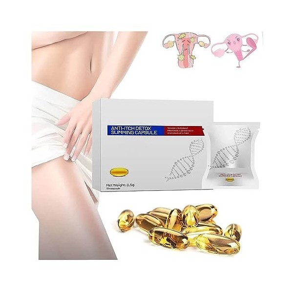 Slimfusetm Boîte de 1/2/3 capsules amincissantes anti-démangeaisons détox instantanées pour éliminer les odeurs, réparation a