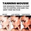Tanning Mousse, Bronzing Wheat Nourishing Skin Tanning, Fast Self Tanners, Tanning Milk, For Moisturizing Natural Dark Tannin