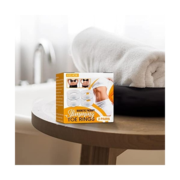 Anneaux de perte de poids magnétiques, Anneaux dorteil de massage des pieds en silicone souple pour la forme du corps, Corps