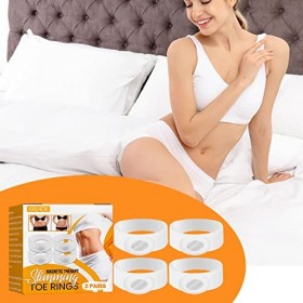 Anneau amincissant pour le corps,2 paires danneaux dorteils amincissants portables | Corps amincissant lanneau de Massage 