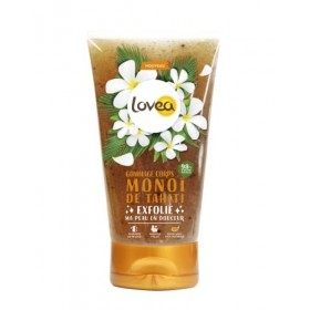 LOVEA - Gommage Corps - Monoï De Tahiti - Exfolie, Lisse & Adoucit - Texture Fondante - Grains Doux - 98% DOrigine Naturelle