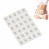 Lot De 30 Patchs De Nombril Pour Le Corps, Abdominaux, Perte De Graisse, Tissus Non Tissés, Autocollant De Ventre Pour Les So