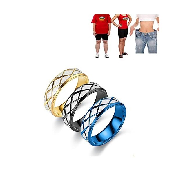 WOund 2 pièces Anneau De Perte De Poids Magnétique Bague Amincissante Amincissante Fat Burning Outils Minceur pour Hommes Fem