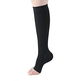 Bas de compression sans orteils, chaussettes de compression respirantes pour mollets antidérapantes pour les rencontres pour 