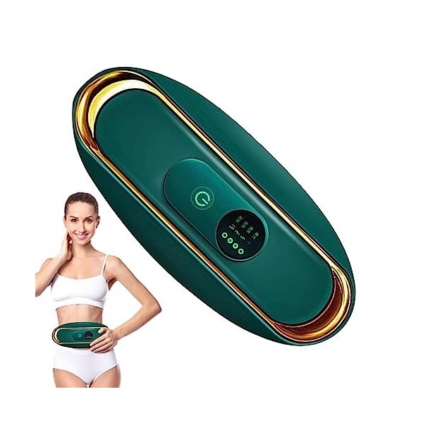 Amesor Masseur destomac, Masseur Abdominal Brûlant USB Plug in Ceinture, Sculpture Corps dissolvant Graisse Ventre brûlant M