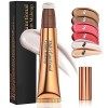 Contour Wand Liquid Face Contour Stick with Cushion Applicator, Matte Waterproof Contour Beauty Wand, Contouring Liquide Cont