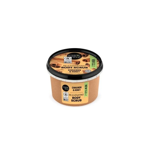 Organic Shop Body Scrub Natural Cinnamon and Honey 250ml