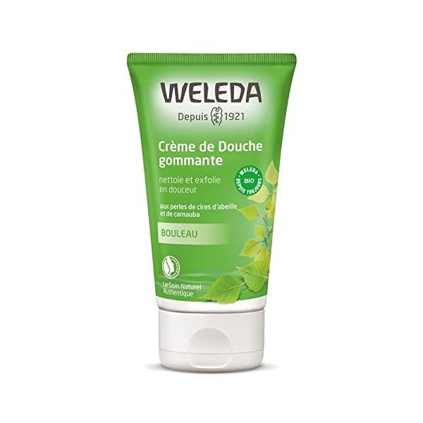 WELEDA - Crème de Douche Gommante au Bouleau - Nettoie et Exfolie en Douceur - Tube 150 ml