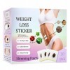Lot de 30 écussons amincissants Detox - Écussons amincissants - Naturels - Herbal - Taille - Patch magnétique Belly Button Di