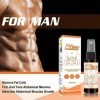 Spray Brûle-graisses pour Hommes, Spray Dissolvant la Cellulite pour Hommes 50 Ml Accélération Douce de la Circulation Amélio