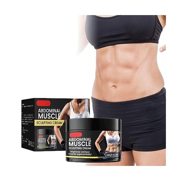 Ab Crème Tonifiante Promouvoir la Circulation Sanguine Brûler les Graisses Doux 30g Lot de 3 Crèmes Abdominales Sûres pour la