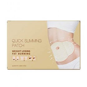 SyeRum Lot de 5 patchs amincissants rapides - Pour ventre et nombril - Anti-obésité - Brûlage des graisses - Mince - Adhesive
