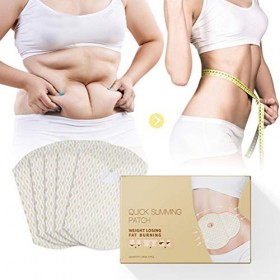 SyeRum Lot de 5 patchs amincissants rapides - Pour ventre et nombril - Anti-obésité - Brûlage des graisses - Mince - Adhesive