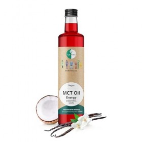 Go-Keto MCT Oil Energy, 500 ml | Huile MCT premium C8/C10 avec astaxanthine, TCM de 100 % huile de coco | Top pour le régime 