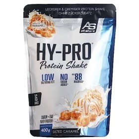 All Stars HY-PRO Protéines Shake Salted Caramel I 400 g de poudre de protéines avec 20 g de protéines par portion I Poudre de