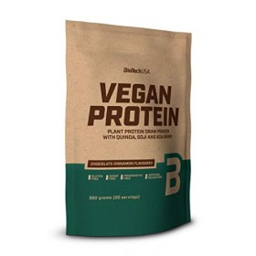 Biotech USA Lot de 2 sachets de protéines végétaliennes 500 g, noisette