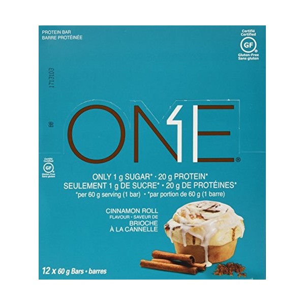 ONE PROTEIN BARS PROTEIN BARS CINNAMON ROLL 12x60G