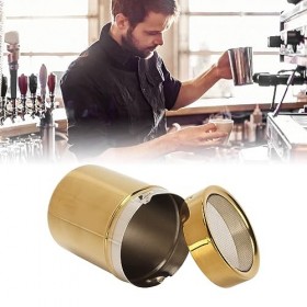Poudre Shaker, Gold Sugar Shaker Résistance à la rouille Facile à nettoyer en acier inoxydable pour la maison
