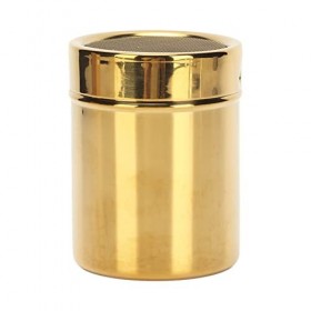 Shaker à sucre, à visser sur le dessus en acier inoxydable, facile à nettoyer, résistant à la rouille, pour la cuisine